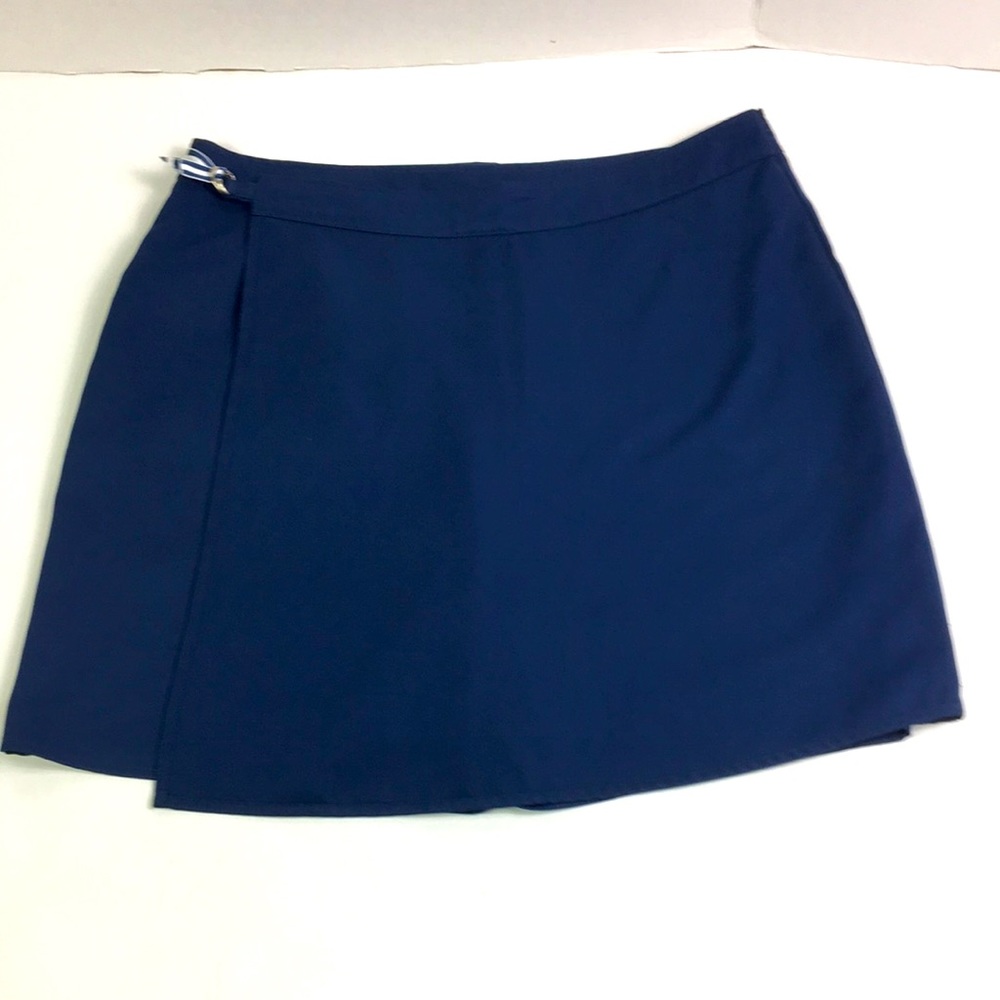 Izod Skort Blue Pocket womens Size 12